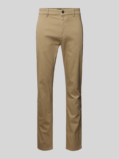 BOSS Orange Slim Fit Chino mit Gürtelschlaufen Beige 2