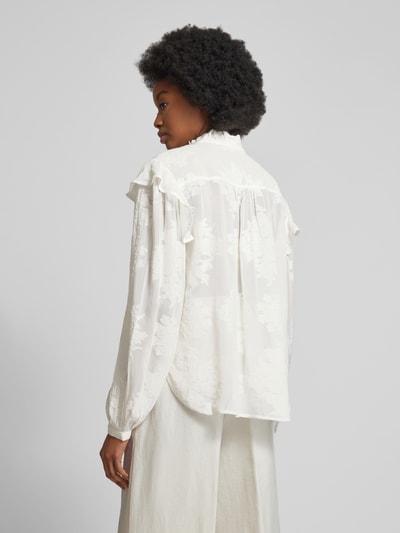 Mango Bluse mit Volants Modell 'EXPEN' Offwhite 5