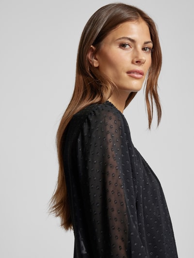 comma Bluse mit rückseitigem Schlüsselloch-Ausschnitt Black 3