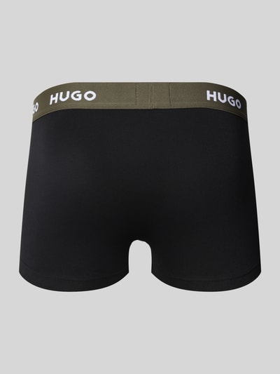 HUGO Trunks mit Label-Bund im 3er-Pack Black 3