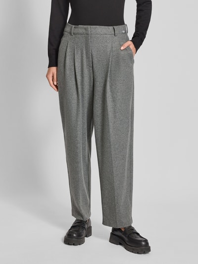 Cambio Stoffhose in verkürzter Passform Modell 'EMILIE' Mittelgrau 4