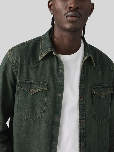 Levi's® Koszula casualowa o kroju regular fit z czystej bawełny Ciemnoniebieski 3