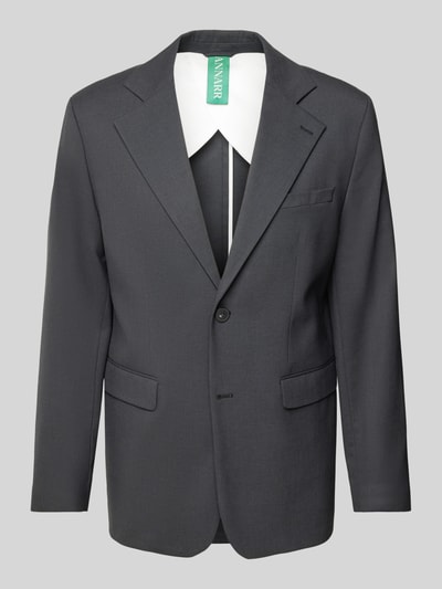 ANNARR Regular Fit 2-Knopf-Sakko mit Pattentaschen Modell 'TOKI' Black 2