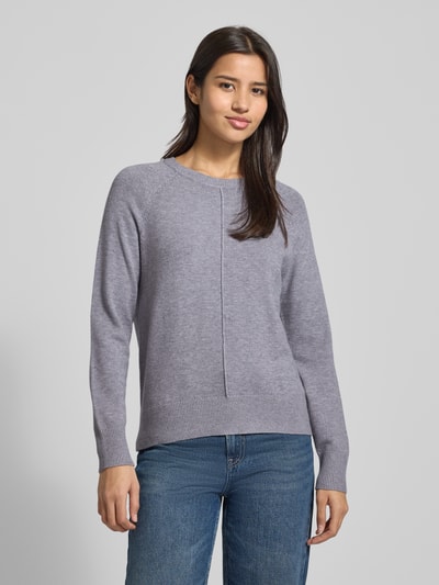 Christian Berg Woman Strickpullover mit gerippten Abschlüssen  Silber Melange 4