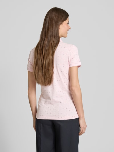 Christian Berg Woman Regular fit poloshirt met structuurmotief Rosé - 5