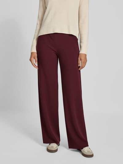 Raffaello Rossi Wide leg broek met steekzakken, model 'Palina' Bordeaux - 4
