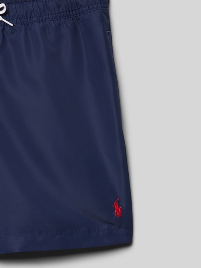 Polo Ralph Lauren Kids Badeshorts mit Label-Stitching Modell 'TRAVLR' Marine 2