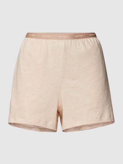 Calvin Klein Underwear Sweatshorts mit Label-Schriftzug in metallic Beige Melange 2