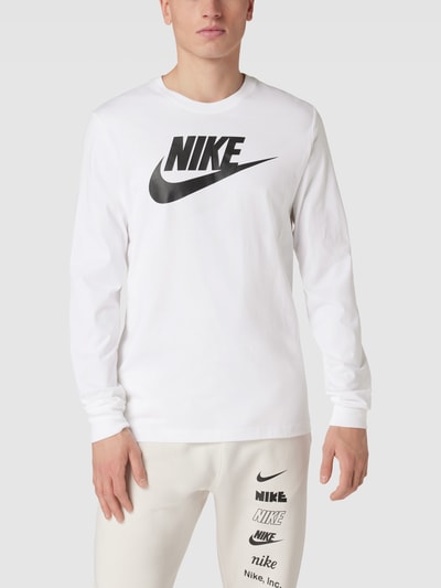 Nike Longsleeve mit Logo-Print Modell 'ICON FUTURA' Weiss 4