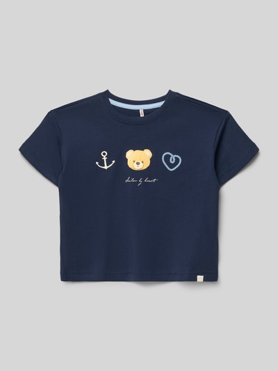ONLY Regular Fit T-Shirt aus reiner Bio-Baumwolle Modell 'MARINA LIFE' Marine 1