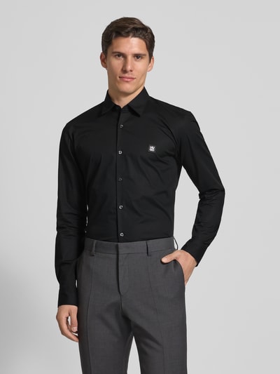 HUGO Freizeithemd mit Knopfleiste Modell 'Ermo' Black 4