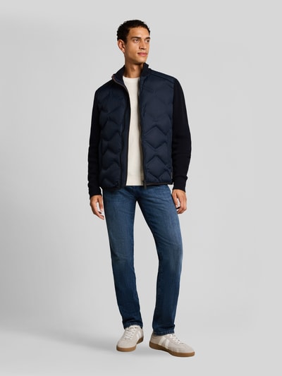 Tom Tailor Bomberjack met gewatteerde inzet Marineblauw - 1