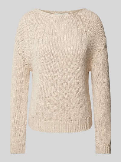 Marc O'Polo Gebreide pullover met boothals Beige - 2