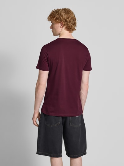 Alpha Industries T-Shirt mit Label-Print Bordeaux 5