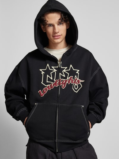 Low Lights Studios Sweatjacke mit Label-Print Black 3