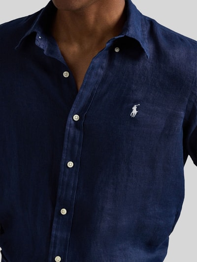 Polo Ralph Lauren Relaxed Fit Freizeithemd aus reinem Leinen Marine 3