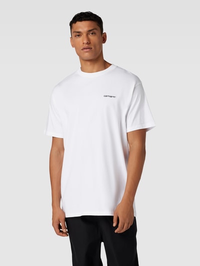 Carhartt Work In Progress T-Shirt mit Label-Stitching Weiss 4