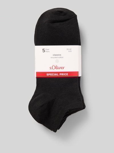 s.Oliver RED LABEL Sneaker-Socken aus Baumwoll-Mix Black 3