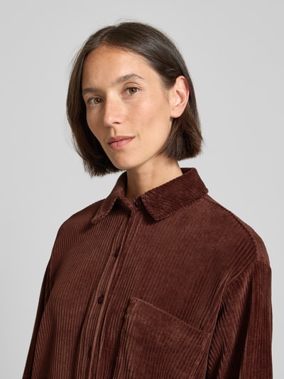 JAKE*S STUDIO WOMAN Hemdbluse mit Knopfleiste Schoko 3