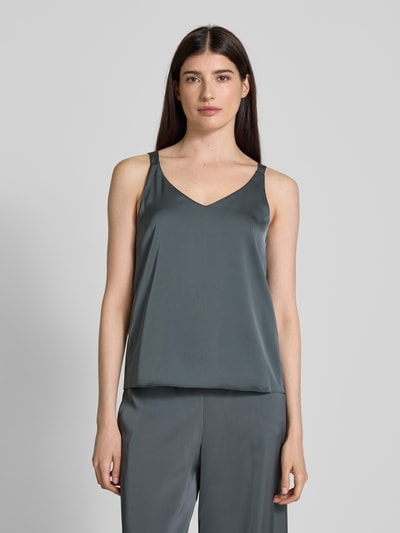 V by Vera Mont Regular Fit Blusentop mit V-Ausschnitt Anthrazit 4