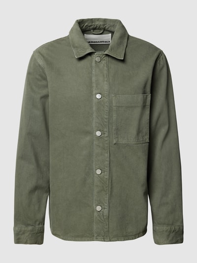 Armedangels Overshirt met borstzak Olijfgroen - 2