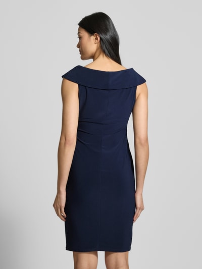 Lauren Ralph Lauren Cocktailkleid mit Knotendetail Modell 'LEONIDAS' Dunkelblau 5