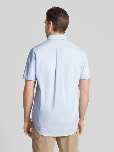 Gant Freizeithemd mit Label-Stitching Hellblau 5