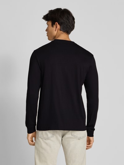 Calvin Klein Jeans Bluzka z długim rękawem i wyhaftowanym logo Czarny 5