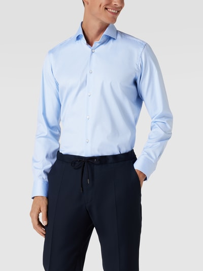 BOSS Regular Fit Business-Hemd mit Haifischkragen Bleu 4