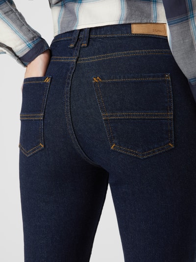 Esprit Jeansy z poszerzaną nogawką z dodatkiem streczu  Ciemnoniebieski 3