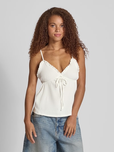 Only Regular Fit Trägertop mit Taillentunnelzug Modell 'HILLARY' Weiss 4