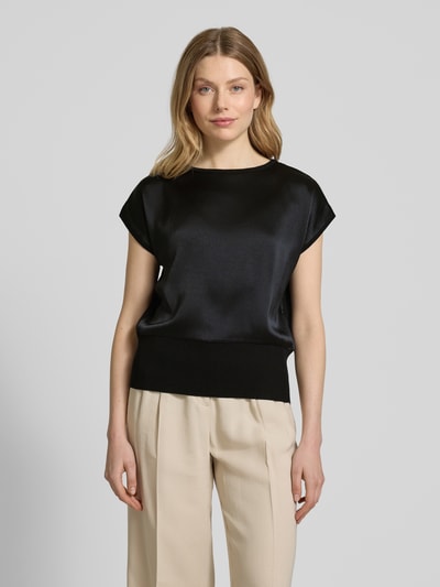 Zero Relaxed fit blousetop met kapmouwen Zwart - 4