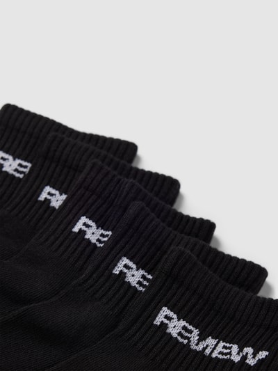 REVIEW Socken mit Label-Print Black 2