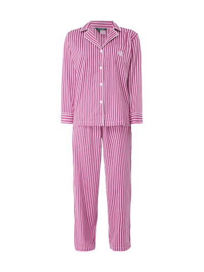 Lauren Ralph Lauren Pyjama mit Streifenmuster Fuchsia 2