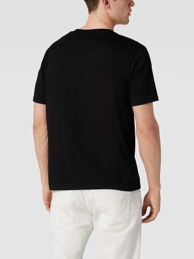 Marc O'Polo T-shirt met labelprint Zwart - 5