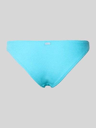 Productfoto, Bikini-Slip met label-detail model 'NAIDA' van Banana Moon, turquoise, textuurmix, dames bikini, nauwsluitende pasvorm, materiaal met stretch