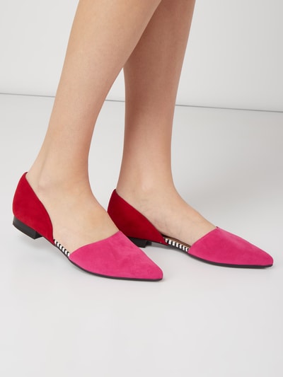 PETER KAISER Ballerinas aus Veloursleder Pink 3