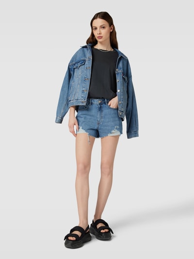 Noisy May Jeansshorts im Destroyed-Look Modell 'DREW' Jeansblau 1