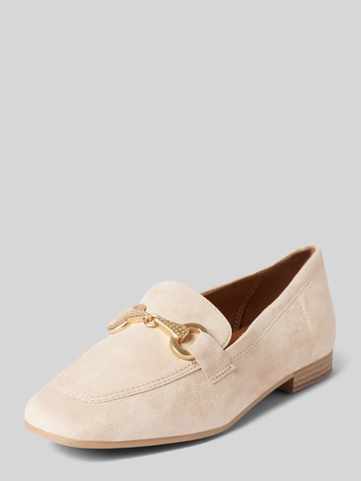 Tamaris Tassel loafer van echt leer Zand - 1