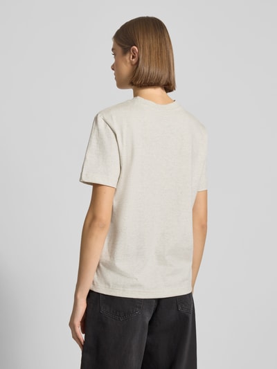 Calvin Klein Jeans T-Shirt mit Label-Print Ecru 5