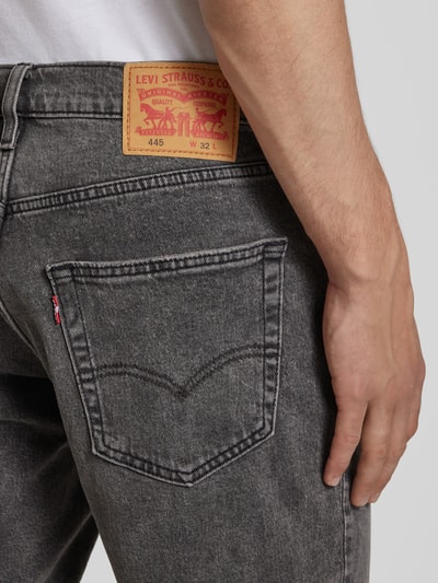 Levi's® Korte slim fit jeans in 5-pocketmodel Middengrijs - 3