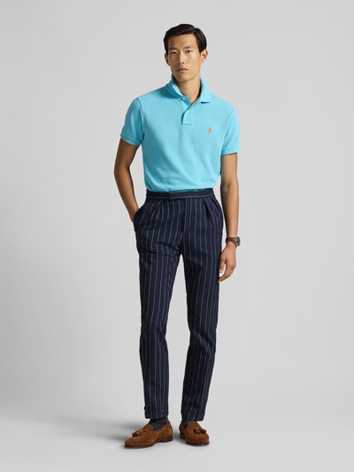 Polo Ralph Lauren Slim Fit Poloshirt aus reiner Baumwolle Tuerkis 1