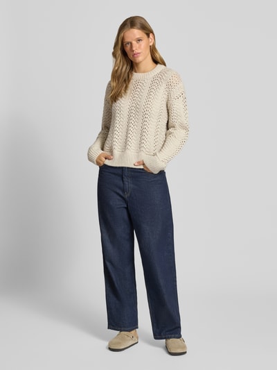 Levi's® 300 pullover in relaxed fit met wol Offwhite - 1