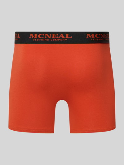 Produktfoto, Trunks mit elastischem Bund im 3er-Pack von MCNEAL, Mieszanka bawełny i elastanu, Dopasowany krój, detal z logo, kolor czerwony