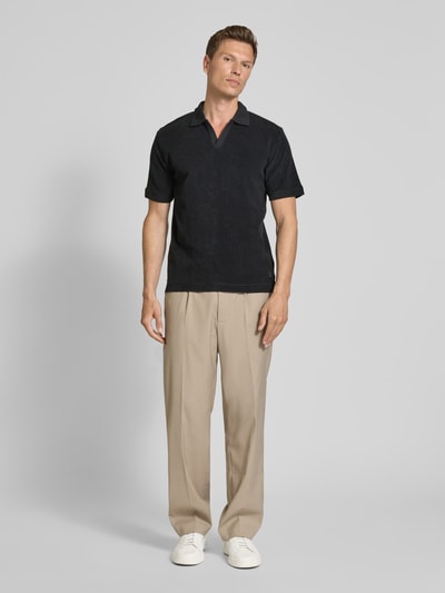 Marc O'Polo Regular Fit Poloshirt aus Baumwoll-Frottee Black 1