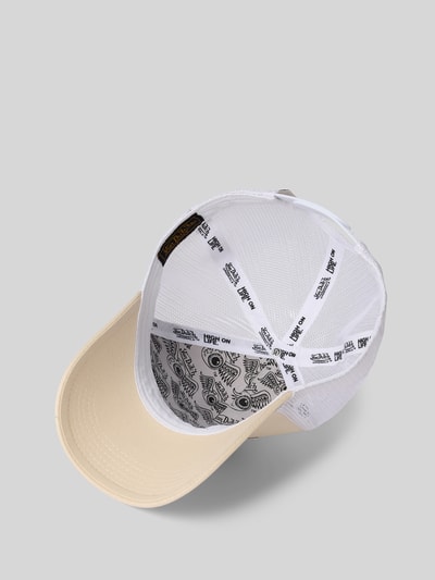 Von Dutch Trucker-pet met labelstitching, model 'SOHO' Offwhite - 2