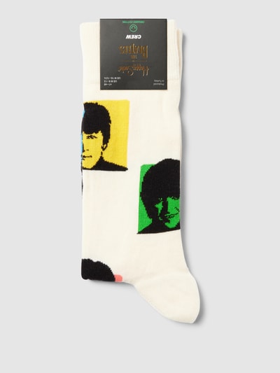 Happy Socks Socken mit Motiv-Print Offwhite 3