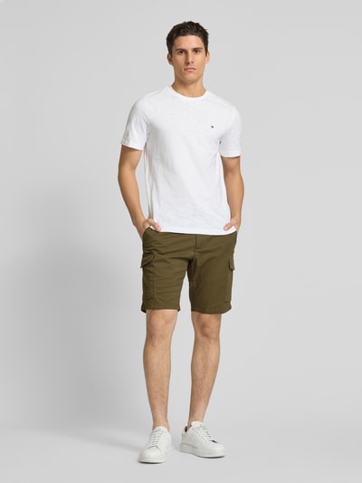 Tommy Hilfiger Regular Fit Cargoshorts mit Gürtelschlaufen Khaki 1