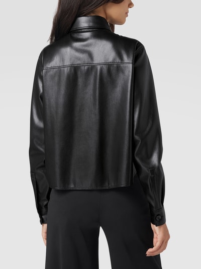 BOSS Jacke in Leder-Optik Modell 'Bapita' Black 5