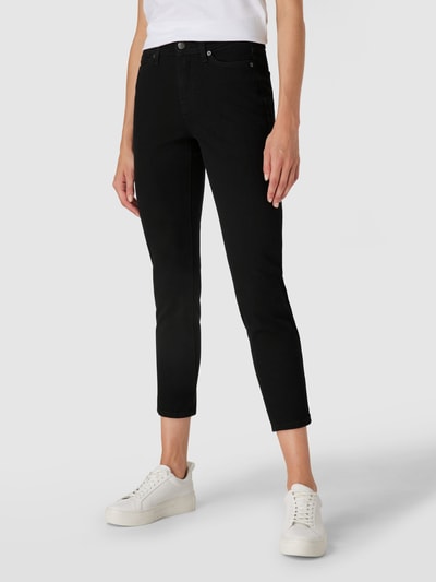 Cambio Skinny fit jeans met stretch, model 'Piper' Zwart - 4